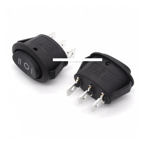 10PCS 3Pins Oval Rocker Switch Black ON-OFF-ON AC 6A 250V 10A 125V 3 Position For Kettle Button Switch 10PCS 3Pins Oval Rocker Switch Black ON-OFF-ON AC 6A 250V 10A 125V 3 Position For Kettle Button Switch von LEDVXFSVY