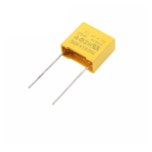 10pcs 100nF 104 capacitor X2 capacitor 275VAC Pitch 10mm X2 275V Polypropylene film capacitor 0.1uF Capacitance Meters 10pcs 100nF 104 capacitor X2 capacitor 275VAC Pitch 10mm X2 275V Polypropylene film capacitor 0.1uF Capacitance Meters von LEDVXFSVY