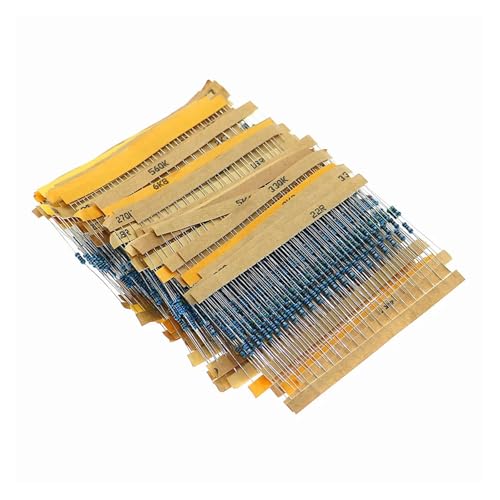 2600pcs 130 Values 1/4W 0.25W 1% Metal Film Resistors Assorted Pack Kit Set Lot Resistors Assortment Kits Fixed capacitors Capacitance Meters von LEDVXFSVY