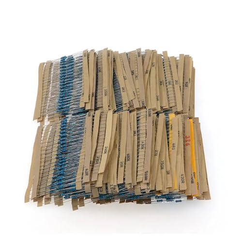 3120pcs 1% 1/4W Metal Film Resistor Kit 156 Value 1R-10M Ohm Component Pack Capacitance Meters von LEDVXFSVY