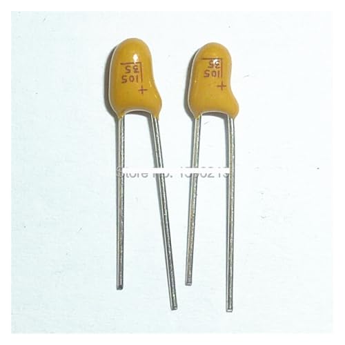 50pcs Tantalum capacitor 1uF 35V 35V1uF DIP Radial Capacitance Meters von LEDVXFSVY
