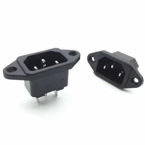 5Pcs AC 250V 10A 3P IEC320 C14 AC-04 Male Panel Screw Power Inlet Sockets Receptacle Connector 5Pcs AC 250V 10A 3P IEC320 C14 AC-04 Male Panel Screw Power Inlet Sockets Receptacle Connector von LEDVXFSVY