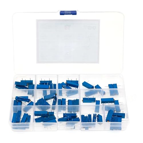 65pcs 3006P series multi-turn potentiometer 100R 500R 1K 2K 5K 10K 20K 50K 100K 500K Variable resistors With box set Capacitance Meters 65pcs 3006P series multi-turn potentiometer 100R 500R 1K 2K 5K 10K 20K 50K 100K 500K Variable resistors With box set Capacitance Meters von LEDVXFSVY