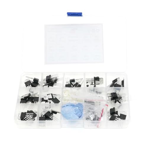 70Pcs 14 Voltage Regulator Values Transistor Kit set L7805 7806 7808 7809 7812 7815 7824 7905 7906 7908 7912 7915 LM317 Capacitance Meters von LEDVXFSVY