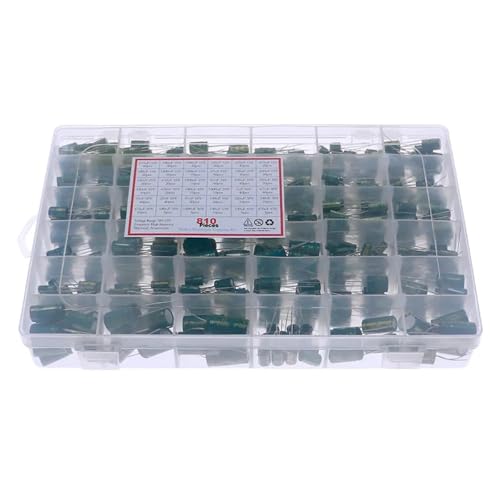 810Pcs 36Value Aluminum Electrolytic Capacitor set 10V-63V 1uF-1500uF Assorted Kit set Storage Box Capacitance Meters 810Pcs 36Value Aluminum Electrolytic Capacitor set 10V-63V 1uF-1500uF Assorted Kit set Storage Box Capacitance Meters von LEDVXFSVY