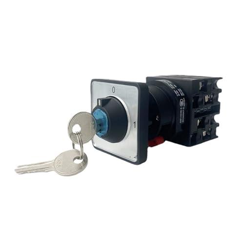Cam Switch 2 Position ON-OFF (0-1) With Key 3 Poles 690V 20A Selector Rotary Changeover Control Circuit electronic starter YMW42S-20/3 von LEDVXFSVY