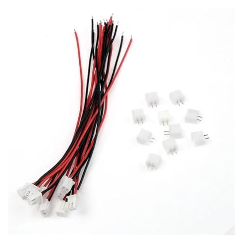 LEDVXFSVY 10 Sets 2 Pin JST XH Connector with 24AWG Wires Cables 150mm Length Pin Terminals Electrical Connector LEDVXFSVY 10 Sets 2 Pin JST XH Connector with 24AWG Wires Cables 150mm Length Pin Terminals Electrical Connector von LEDVXFSVY