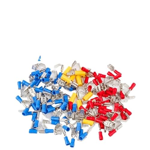 LEDVXFSVY 100Pcs/Set Multicolor Piggy Back Spade Terminal Fully Insulated Butt Splice Wire Cable Crimp Electrical Terminators Connector LEDVXFSVY 100Pcs/Set Multicolor Piggy Back Spade Terminal Fully Insulated Butt Splice Wire Cable Crimp Electrical Terminators Connector von LEDVXFSVY