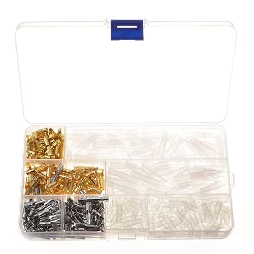 LEDVXFSVY 100Pcs 3.9mm Brass Connectors Crimp Terminals Switch Cable Wire Connection Terminator Male/Female for 1.0mm-2.5mm LEDVXFSVY 100Pcs 3.9mm Brass Connectors Crimp Terminals Switch Cable Wire Connection Terminator Male/Female for 1.0mm-2.5mm von LEDVXFSVY