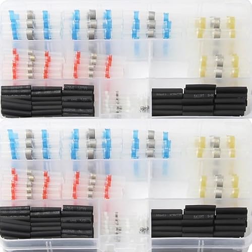 LEDVXFSVY 100Pcs Heat Shrink Wire Connectors Solder Waterproof Sleeves Fast Butt Electrical Cable Soldering Terminals Heat Shrink Tubing LEDVXFSVY 100Pcs Heat Shrink Wire Connectors Solder Waterproof Sleeves Fast Butt Electrical Cable Soldering Terminals Heat Shrink Tubing von LEDVXFSVY