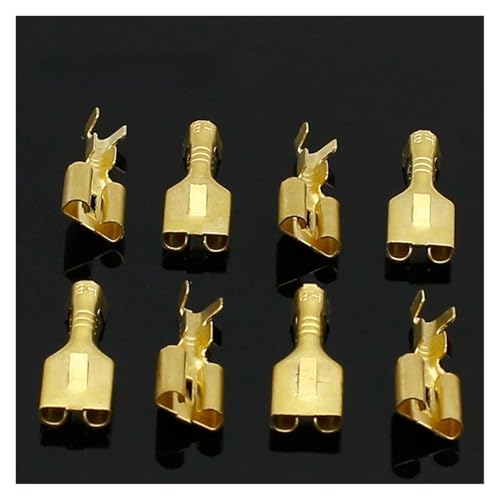 LEDVXFSVY 100pcs, 6.3mm 6.3 Crimp Terminal Female Spade Connector LEDVXFSVY 100pcs, 6.3mm 6.3 Crimp Terminal Female Spade Connector von LEDVXFSVY