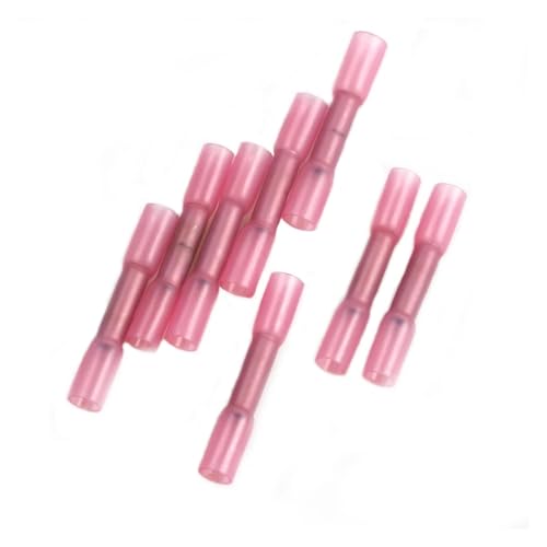 LEDVXFSVY 100pcs Red Heat Shrink Butt Connectors Electrical Wire Splice Terminals Electrical Car Connectors 18-22 AWG LEDVXFSVY 100pcs Red Heat Shrink Butt Connectors Electrical Wire Splice Terminals Electrical Car Connectors 18-22 AWG von LEDVXFSVY