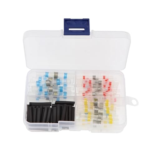 LEDVXFSVY 110PCS Heat Shrink Insulated Solder Butt Terminals Wire Connectors Terminals + Heat Shrink Tube Set LEDVXFSVY 110PCS Heat Shrink Insulated Solder Butt Terminals Wire Connectors Terminals + Heat Shrink Tube Set von LEDVXFSVY
