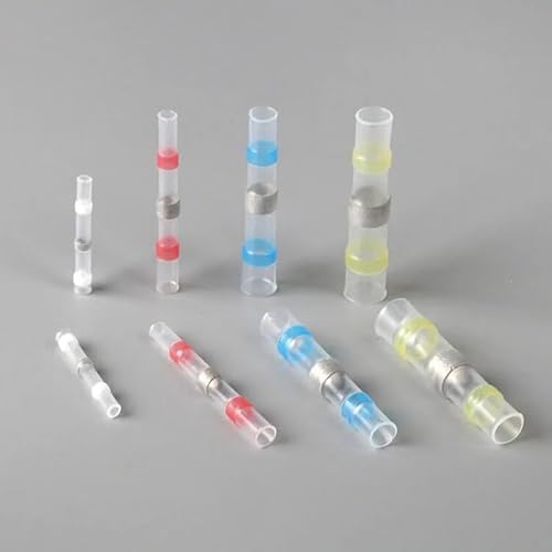 LEDVXFSVY 120pcs Solder Seal Wire Connectors Heat Shrink Insulated Electrical Wire Terminals Butt Splice CableCrimp Waterproof Automobile LEDVXFSVY 120pcs Solder Seal Wire Connectors Heat Shrink Insulated Electrical Wire Terminals Butt Splice CableCrimp Waterproof Automobile von LEDVXFSVY
