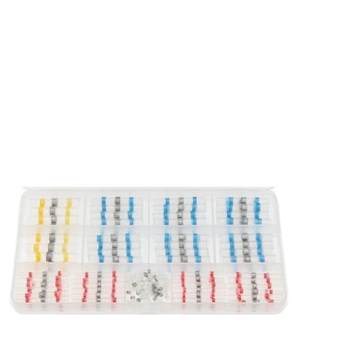LEDVXFSVY 150Pcs Solder Seal Wire Connectors Kit, Heat Shrinkable Butt Connectors Waterproof and Insulated Electrical Wire LEDVXFSVY 150Pcs Solder Seal Wire Connectors Kit, Heat Shrinkable Butt Connectors Waterproof and Insulated Electrical Wire von LEDVXFSVY
