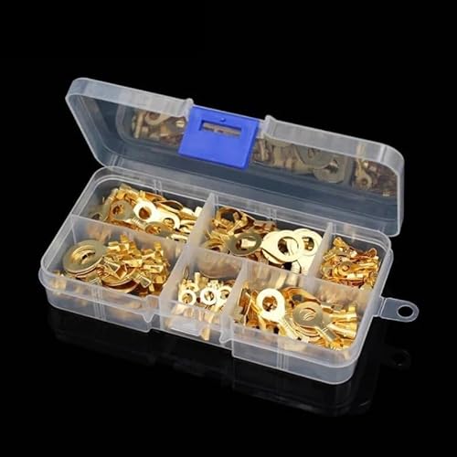 LEDVXFSVY 150pcs Boxed Terminal Block Wire Connector M3/M4/M5/M6/M8/M10 O-Type Ground Lugs Terminal Cold-Pressed Copper Tab Wiring Nose LEDVXFSVY 150pcs Boxed Terminal Block Wire Connector M3/M4/M5/M6/M8/M10 O-Type Ground Lugs Terminal Cold-Pressed Copper Tab Wiring Nose von LEDVXFSVY