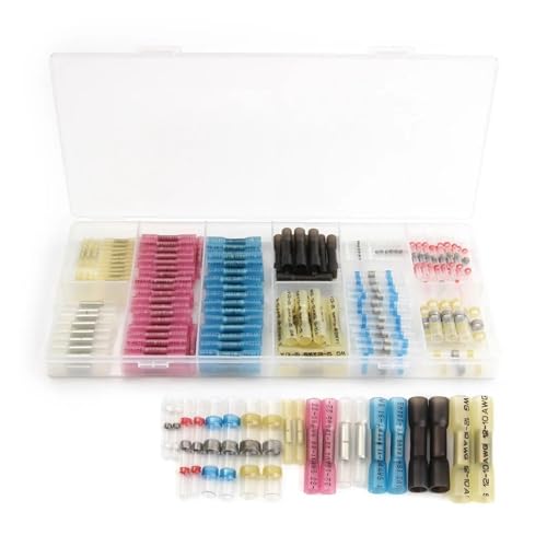 LEDVXFSVY 200PCS Heat Shrink Connector Soldered Seal Wire Connectors & Heat Shrinkage Crimp Wire Connectors Kit LEDVXFSVY 200PCS Heat Shrink Connector Soldered Seal Wire Connectors & Heat Shrinkage Crimp Wire Connectors Kit von LEDVXFSVY