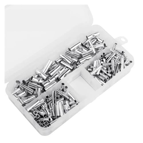 LEDVXFSVY 200PCS Non-Insulated Butt Wire Connector Ferrules Electrical Cable Terminal Copper Tinned Crimp Terminal 0.5-6mm2 22-10AWG von LEDVXFSVY