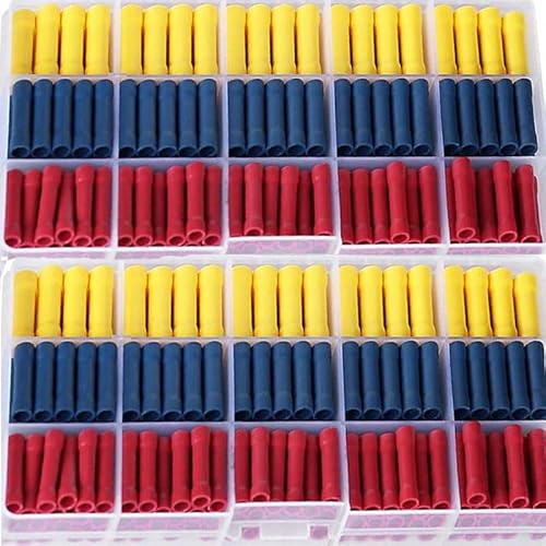 LEDVXFSVY 200pcs Straight Butt Wire Terminal Splice Crimp Insulated Copper Cold Press Terminals Electrical Wire Connector BV1.25 BV2 BV5.5 LEDVXFSVY 200pcs Straight Butt Wire Terminal Splice Crimp Insulated Copper Cold Press Terminals Electrical Wire Connector BV1.25 BV2 BV5.5 von LEDVXFSVY