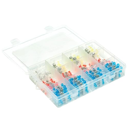 LEDVXFSVY 300Pcs Waterproof Solder Sleeve Tube Electrical Wire Insulated Butt Connectors Mixed Heat Shrink Terminals Kit LEDVXFSVY 300Pcs Waterproof Solder Sleeve Tube Electrical Wire Insulated Butt Connectors Mixed Heat Shrink Terminals Kit von LEDVXFSVY