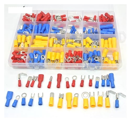 LEDVXFSVY 30value 277pcs 22-10 AWG Insulated Butt Piggyback Spade Fork Ring Solderless Crimp Terminals Connectors Assortment Kit LEDVXFSVY 30value 277pcs 22-10 AWG Insulated Butt Piggyback Spade Fork Ring Solderless Crimp Terminals Connectors Assortment Kit von LEDVXFSVY