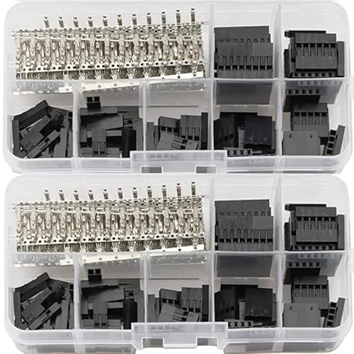 LEDVXFSVY 310PCS 2.54mm Pin Jumper Terminals Male/Female Header Housing Electrical Wire Cable Connectors Adapter Set LEDVXFSVY 310PCS 2.54mm Pin Jumper Terminals Male/Female Header Housing Electrical Wire Cable Connectors Adapter Set von LEDVXFSVY