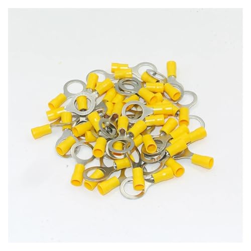 LEDVXFSVY 500PCS RV5.5-5 12-10AWG #10 Yellow Ground Ring Heat Shrink Electrical Wiring Crimp Terminal Connectors LEDVXFSVY 500PCS RV5.5-5 12-10AWG #10 Yellow Ground Ring Heat Shrink Electrical Wiring Crimp Terminal Connectors von LEDVXFSVY