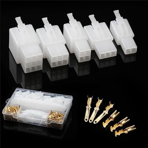 LEDVXFSVY 50Set 2/3/4/6/9 Pin Connectors Electrical Terminal Practical 2.54mm Way Cable Male/Female Wire Terminals for Motorcycles LEDVXFSVY 50Set 2/3/4/6/9 Pin Connectors Electrical Terminal Practical 2.54mm Way Cable Male/Female Wire Terminals for Motorcycles von LEDVXFSVY