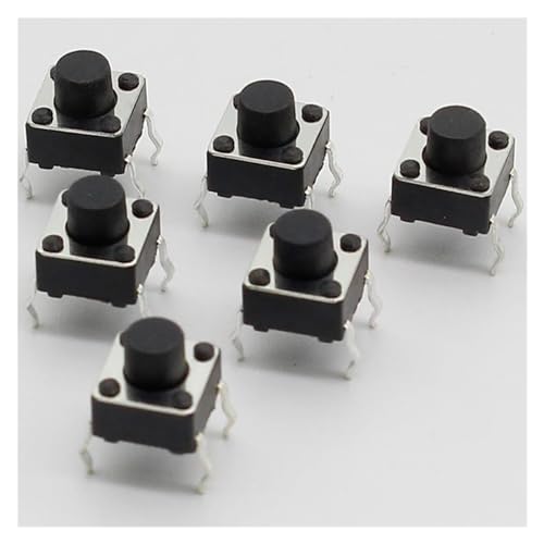 LEDVXFSVY 50pcs/Lot 6x6x6MM 4PIN G91 Tactile Tact Push Button Switch Direct Self-Reset DIP Top Copper LEDVXFSVY 50pcs/Lot 6x6x6MM 4PIN G91 Tactile Tact Push Button Switch Direct Self-Reset DIP Top Copper von LEDVXFSVY