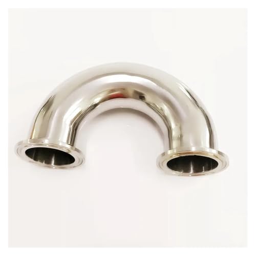 LEDVXFSVY 51mm O/D 2" Tri Clamp 304 Stainless Steel Ferrule 180 Degree Bend Elbow Three Pipe Fitting for Homebrew LEDVXFSVY 51mm O/D 2" Tri Clamp 304 Stainless Steel Ferrule 180 Degree Bend Elbow Three Pipe Fitting for Homebrew von LEDVXFSVY