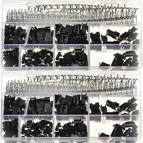 LEDVXFSVY 520Pcs/Box 2.54mm Jumper Wire Connector Kit 2/3/4/5Pin Male/Female Housing Pin Header Crimp Terminal Adapter Connectors LEDVXFSVY 520Pcs/Box 2.54mm Jumper Wire Connector Kit 2/3/4/5Pin Male/Female Housing Pin Header Crimp Terminal Adapter Connectors von LEDVXFSVY