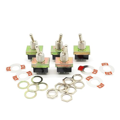 LEDVXFSVY 5pcs KN3-3 Toggle Switch with high Rocker Switch ON - ON six feet von LEDVXFSVY