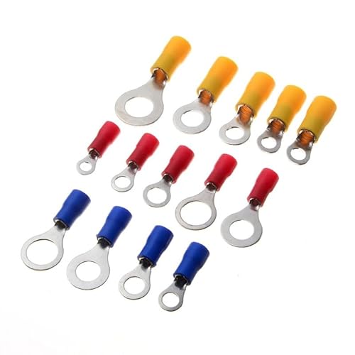 LEDVXFSVY 650PC Red/Blue/Yellow Assorted Insulated Terminals Electrical Wire Cable Crimp Butt Ring Terminals Connector Assortment Kit LEDVXFSVY 650PC Red/Blue/Yellow Assorted Insulated Terminals Electrical Wire Cable Crimp Butt Ring Terminals Connector Assortment Kit von LEDVXFSVY