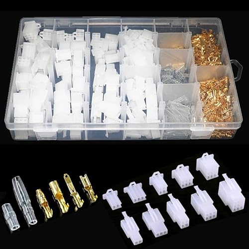 LEDVXFSVY 700pcs Car Motorcycle Electrical 2.8mm 2 3 4 6 9 Pin Wire Terminal Connector Fixed Hook Male Female Cable Terminals LEDVXFSVY 700pcs Car Motorcycle Electrical 2.8mm 2 3 4 6 9 Pin Wire Terminal Connector Fixed Hook Male Female Cable Terminals von LEDVXFSVY