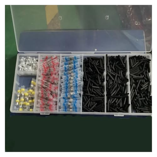 LEDVXFSVY 800pcs/box Solder Seal Sleeve Heat Shrink Wire Connectors Butt Cable Terminals Kit Electrical Connectors Splice Kit LEDVXFSVY 800pcs/box Solder Seal Sleeve Heat Shrink Wire Connectors Butt Cable Terminals Kit Electrical Connectors Splice Kit von LEDVXFSVY