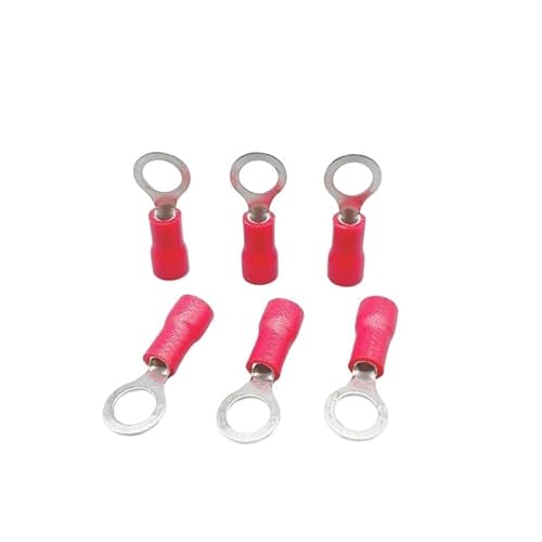 LEDVXFSVY RV1.25-5 Red Insulated Crimp Ring Terminal Cable Wire Connector 100PCS/Pack RV1-5 RV LEDVXFSVY RV1.25-5 Red Insulated Crimp Ring Terminal Cable Wire Connector 100PCS/Pack RV1-5 RV von LEDVXFSVY