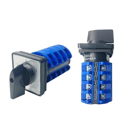LW8-20/4 3 Position Rotary Switch On-off-on 4 Levels 20A Gear Changeover Cam Selector von LEDVXFSVY