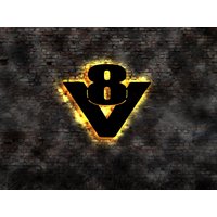 24 V Led V8 Schild Lkw Truckerschild von LEDWandbilder