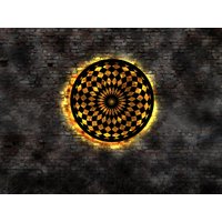 3D Led Deko Abstarkte Wandlampe in Direkte Beleuchtung Licht Kunst Kunstwerk Designerlampe Barlampe Künstler Leuchte No Deckenlampe von LEDWandbilder