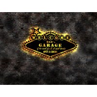 Dad's Garage Auto Kfz Werkstatt Reparatur Diner No Blechschild Leuchtschild Led Deko Autoaufkleber Schild Retro Geprägt von LEDWandbilder
