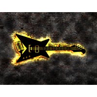 Led Leuchtschild Musik An Lampe Gitarre Led Leuchtschild Musik An Lampe Gitarre von LEDWandbilder