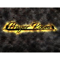Led Schild Prayer Room Pray Gebet Beten Gebetsraum Gebetsteppich Kreuz von LEDWandbilder