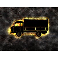 Led Wandbild Ddr Transporter Fahrzeug Lkw Traktor Auto Oldtimer Youngtimer von LEDWandbilder