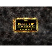 Led Wandbild Deko Fast Food Döner Doner Schild Aufsteller Werbung Werbeschild Spieß Kebab Leuchtschild Drehspieß Vip Lounge von LEDWandbilder
