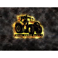 Led Wandbild Deko Traktor Led Wandbild Deko Traktor von LEDWandbilder