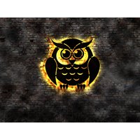 Led Wandbild Leuchtschild Eule Led Wandbild Leuchtschild Eule von LEDWandbilder