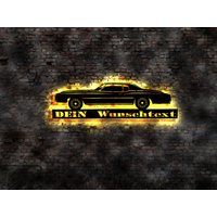 Leuchtreklame Wandbild Led Oldtimer Us Car Wunschtext V8 Motor Bild Aufkleber Wandlampe Neon Sign Werbung Leuchtschild Leuchtreklame Wandbild Led Oldtimer Us Car Wunschtext V8 Motor Bild Aufkleber Wandlampe Neon Sign Werbung Leuchtschild von LEDWandbilder