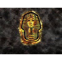 Pharao Altes Ägypten Buch Reise Tempel Bild Pyramiden König Wandbild Deko Sign Neonreklame Leuchtschild Bardeko Bar Wandlampe Led von LEDWandbilder