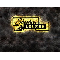 Shisha Bar Led Wandbild Deko Wasserpfeiffe Buch Duft Tabak Wanddeko Aufkleber Bild Hookah Vip Lounge Sign Neon von LEDWandbilder
