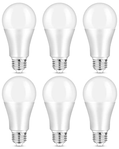 E27 LED Lampen 13W, E27 Kaltweiß 1200LM Energie Sparen Birne, 6000K Birne fur Tageslicht, Badezimmer, Wohnzimmer, Arbeitszimmer, Büro, CRI80+, 25000 Stunden Lebenszeit, 6 Stück von LEDYA